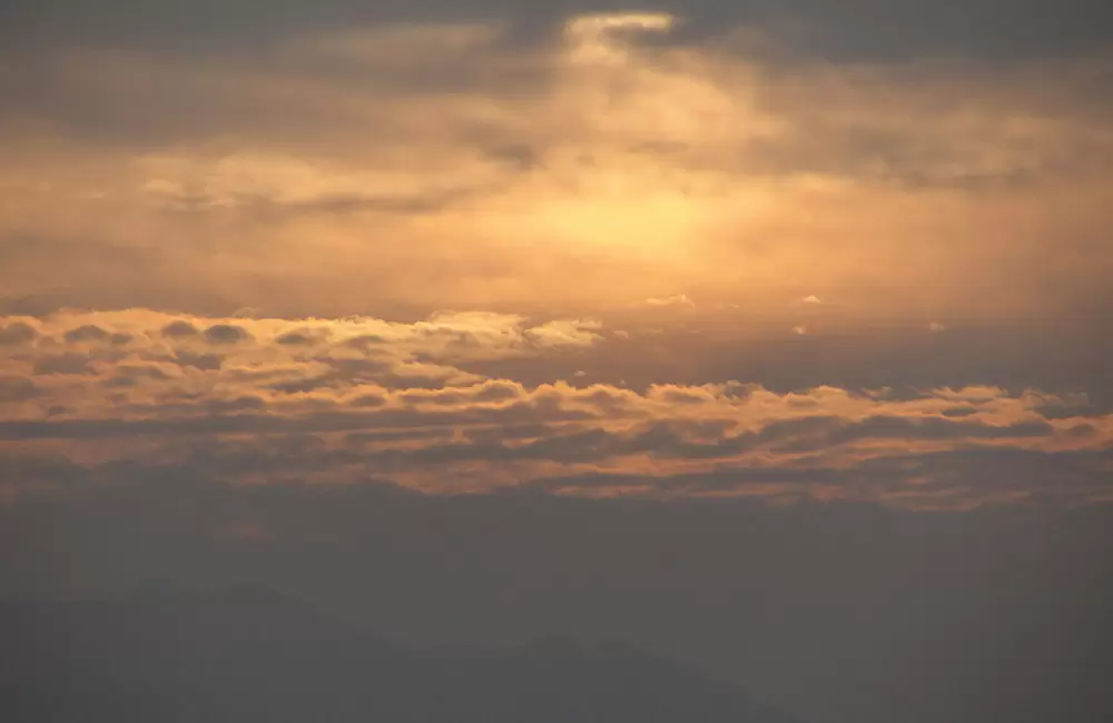 Red clouds over lansdowne mountains.. Pic: Move2raj 