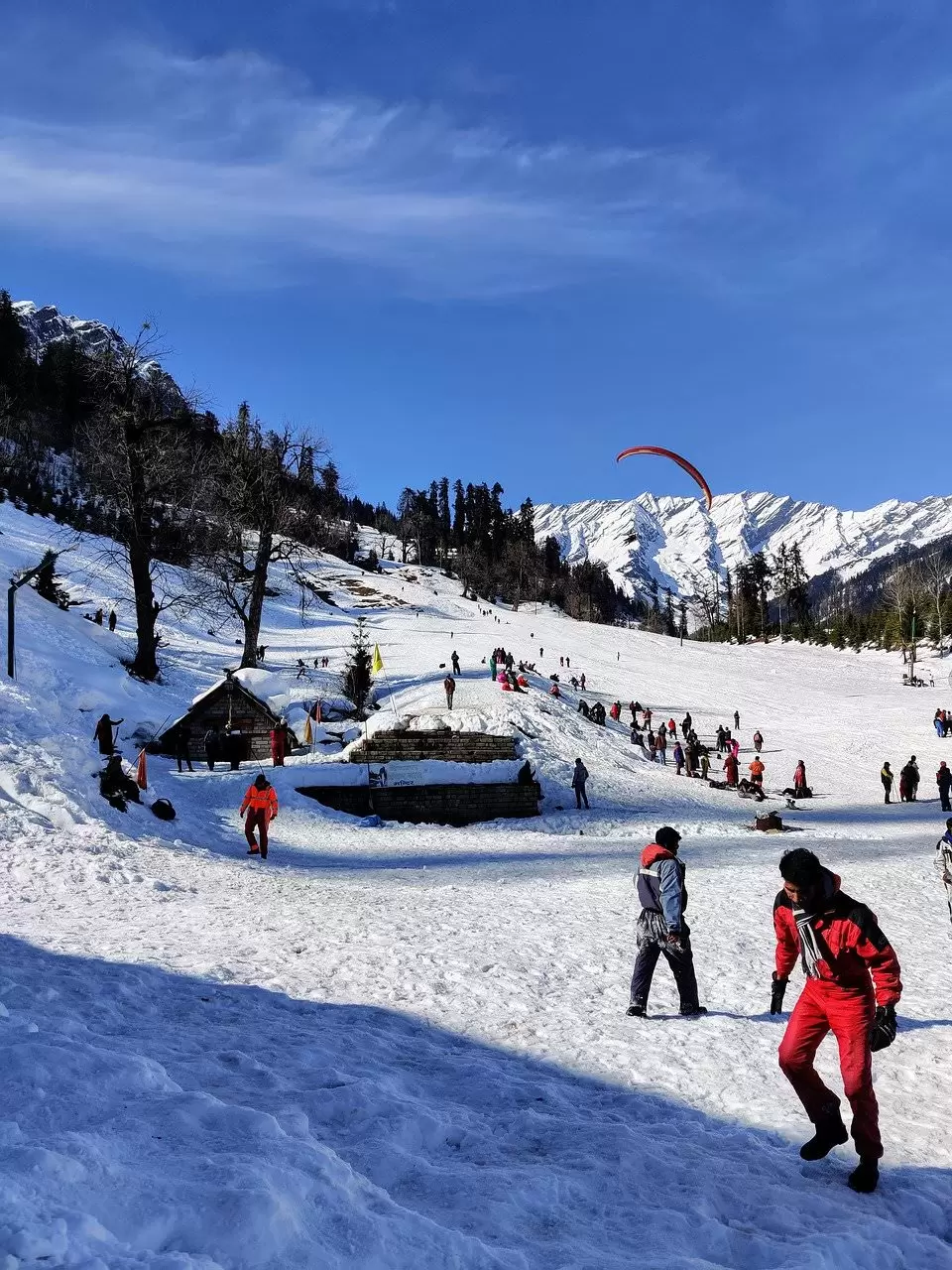 Solang Valley in Manali during winters. Pic: Pixabay: 5205016