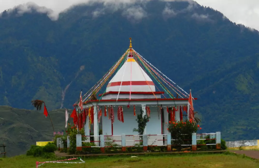 Holy temple of Maa Nanda Devi situated at Munsiyari, pithoragarh. Pic: Amit Sah 