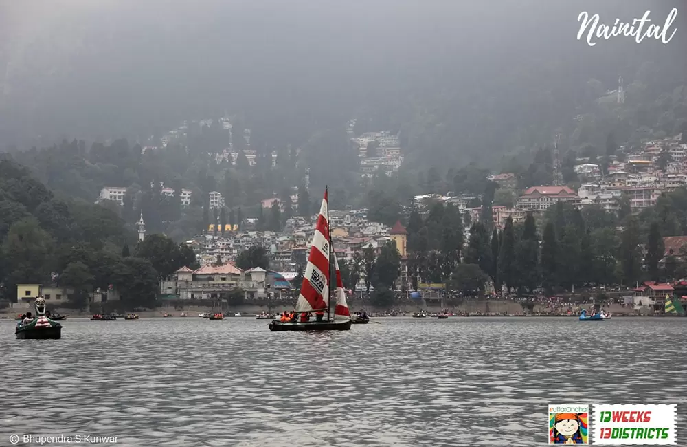 Sail boat in Nainital. Pic: Bhupendra S Kunwar