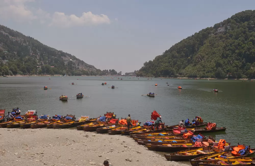 Naini Lake, a magical tourist destination and lifeline for hundred's of boats-men. . Pic: Himanshu Shekhar 