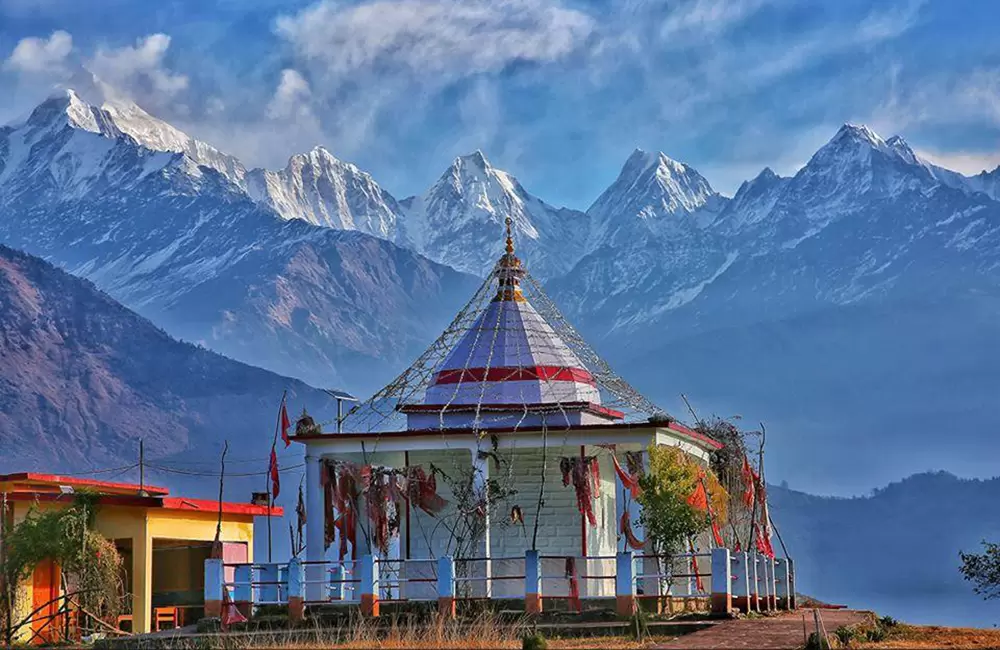 The divine temple of Nanda Devi at Munsyari.. Pic: Prashant Singh Via facebook