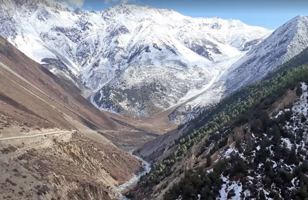 Niti Valley after snowfall. Pic: Naresh Mathur