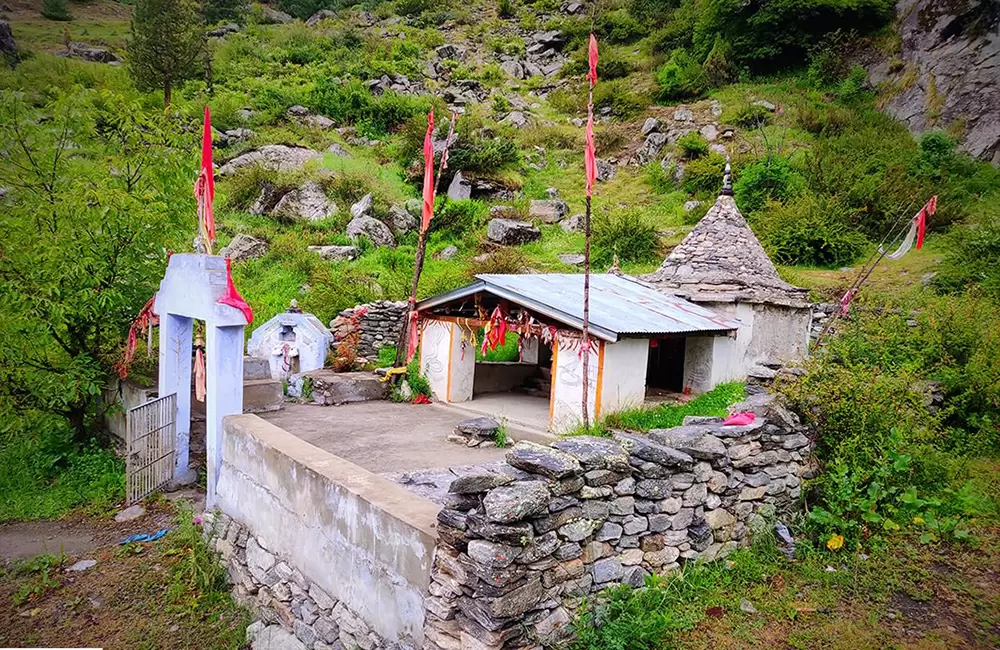 Panchnag Devta Temple in Farkiya Gaon near Niti Valley. Pic: Pankaj Rawat