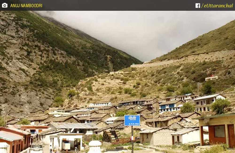 Niti village is one of the last Indian Villages on Indo-China border. It is 85 kms from Joshimath. Pic: Anuj Namboodri