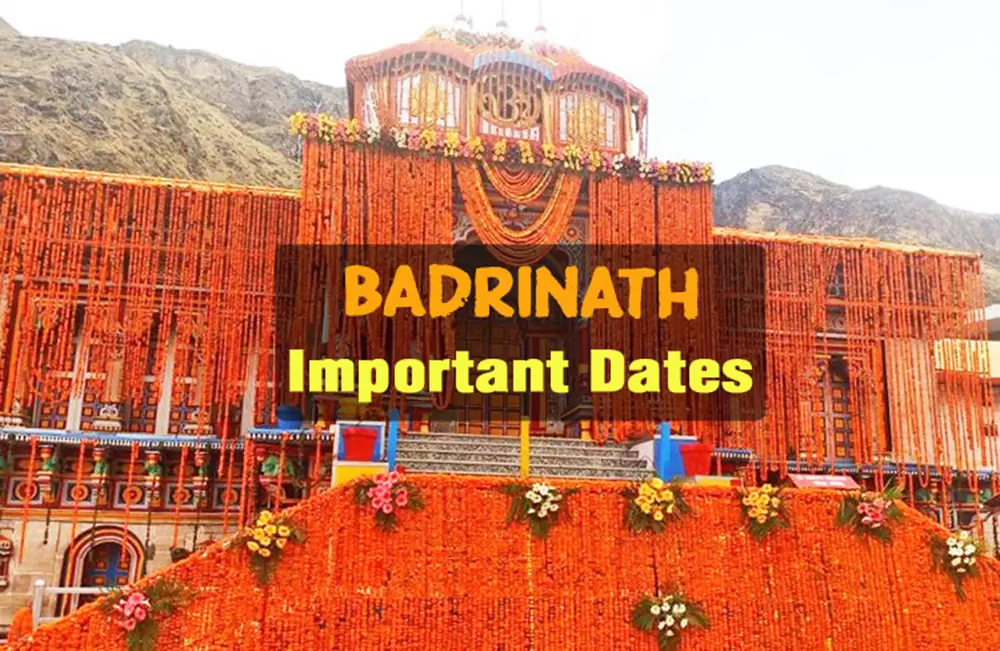 Badrinath Temple Opening and Closing Dates 2024