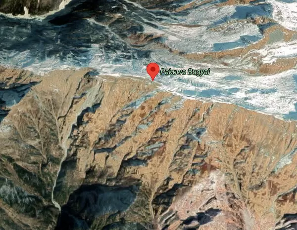 Pakhuwa Bugyal during winters. Pic: Google Earth