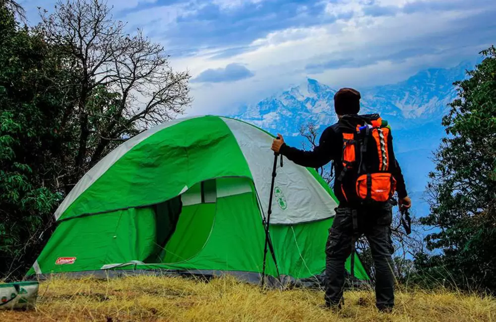 Camping enroute Pakhwa Bugyal trek. Pic: Deepak Bafila