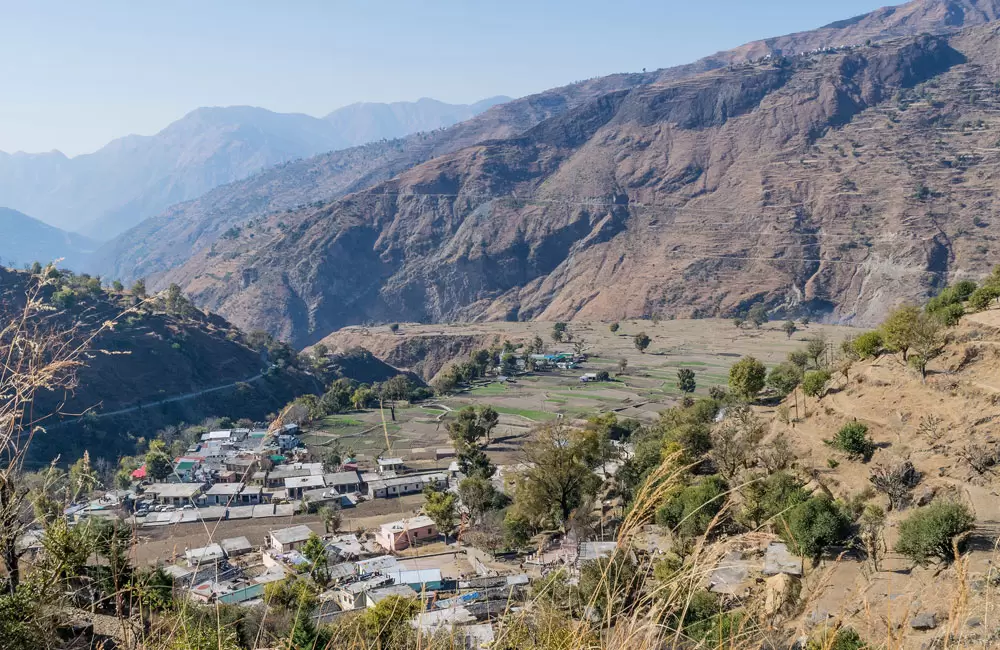 Aerial View of Pantwari Village. Pic: Ashish Gupta