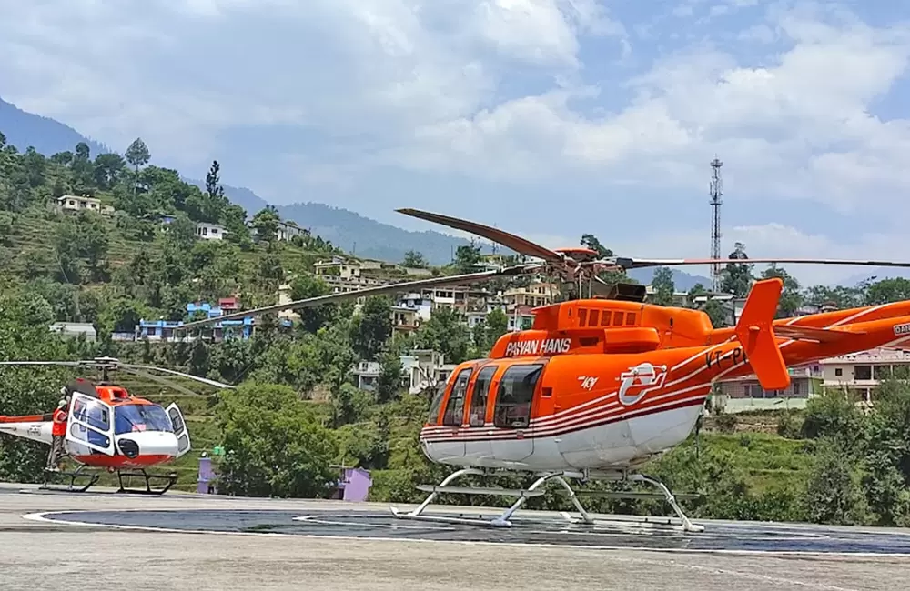 Helipad in Phata. Pic: 