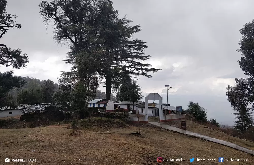 Trek route of Pinakeshwar Temple of Kausani. Pic: Manpreet Kaur via eUttaranchal facebook