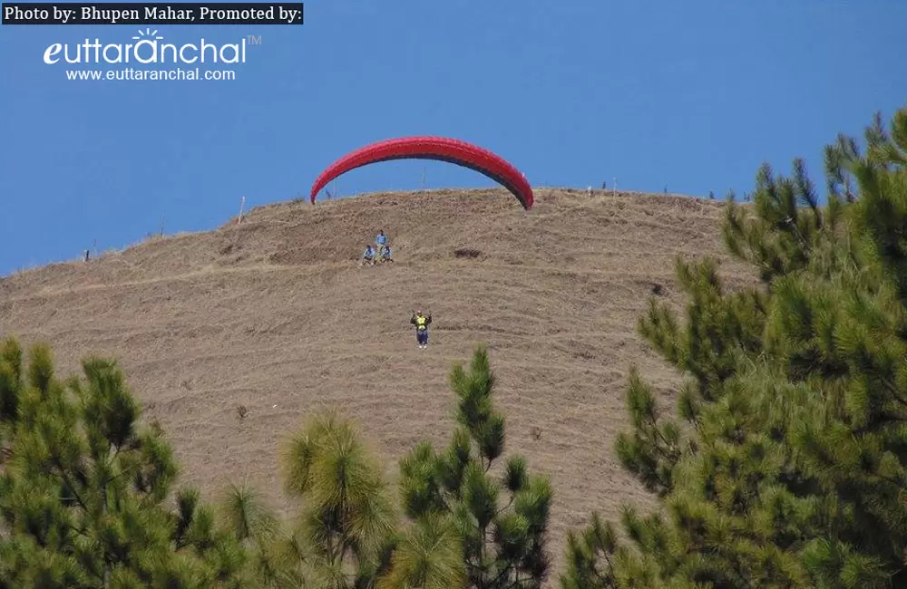 Paragliding in Pithoragarh . Pic: Bhupen Maher (Facebook)