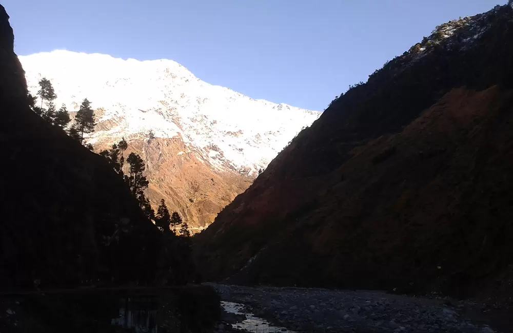 Morning view of Pithoragarh valley.. Pic: Gajendra 