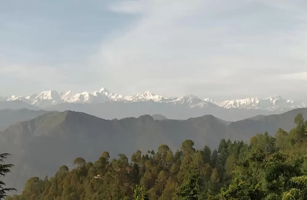 Himalaya views from Pratapnagar. Pic: 