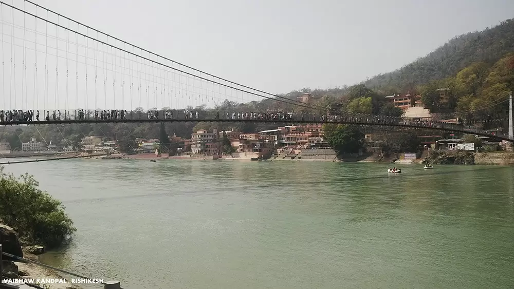 View of Ram jhula in Rishikesh. Pic: Vaibhaw Kandpal 