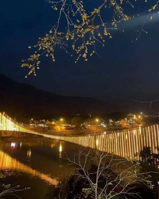 Ram Jhula Night View. Pic: 