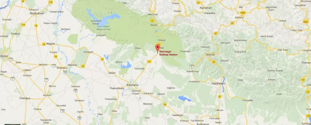 Ramnagar Railway Station. Pic: Google Map