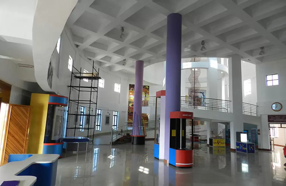 Roof and hall view of  Regional Science Centre Dehradun. Pic: eUttaranchal