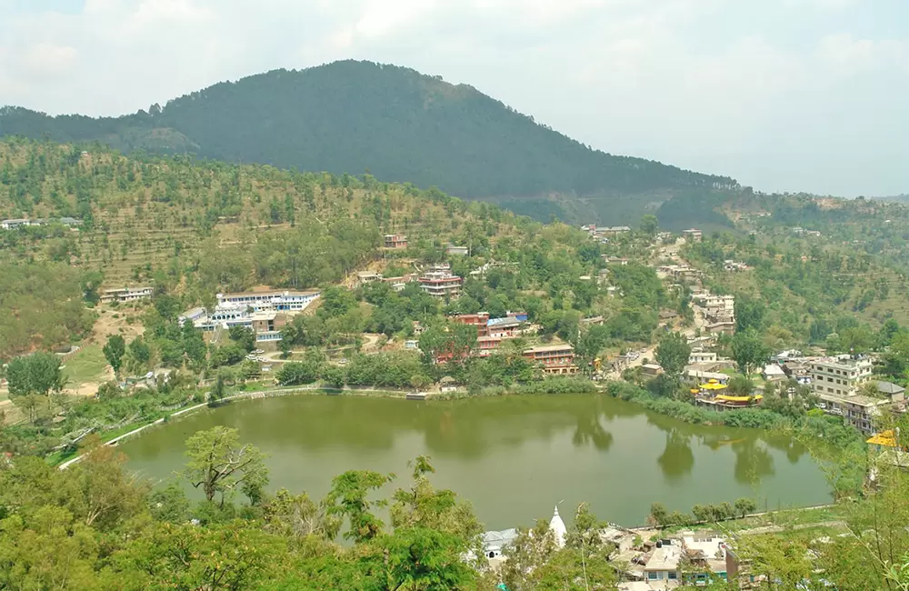 Rewalsar Lake in Mandi Himachal. Pic: Wikipedia: Mystic nishant99