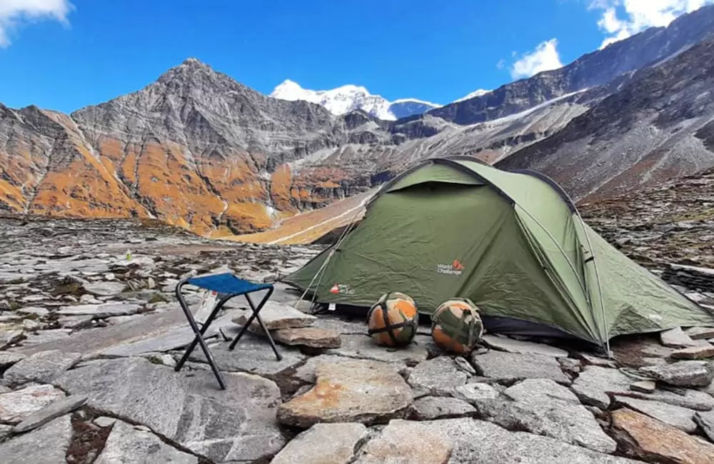 Camping near Roopkund. Pic: The Blue Mountain Club