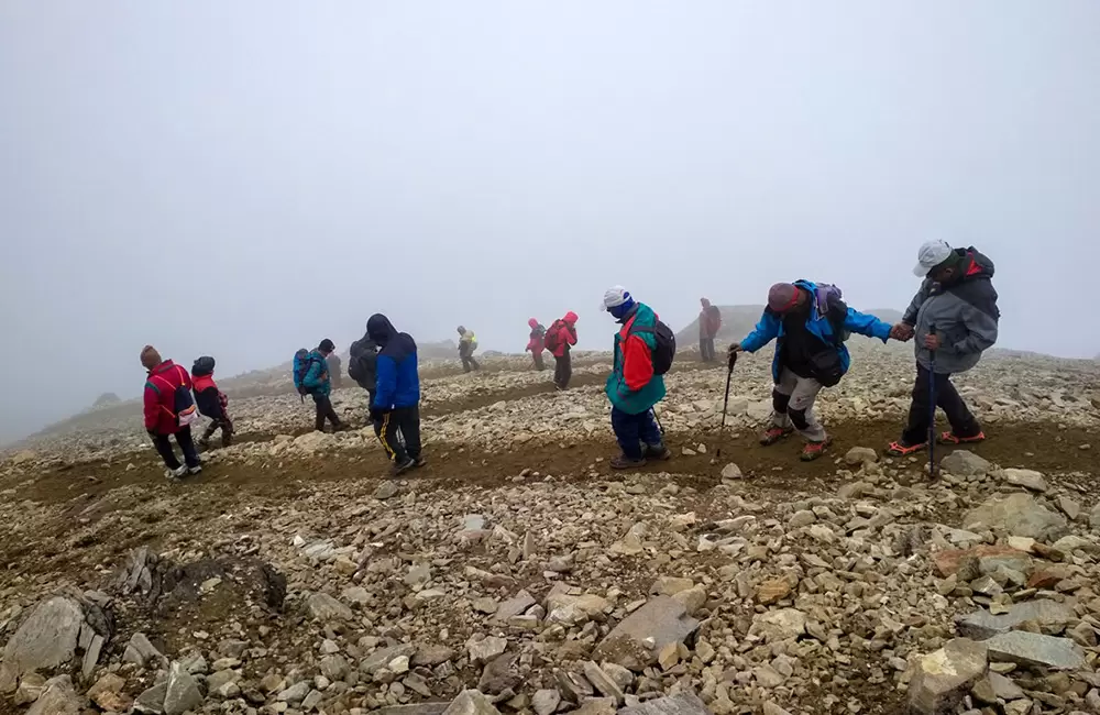 Getting towards Roopkund Lake. Pic: Deepak Bafila