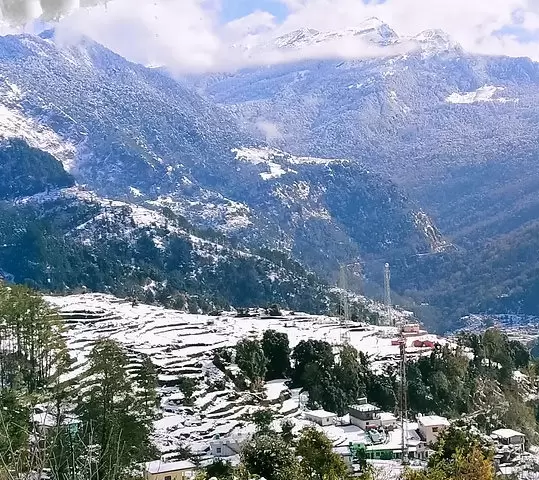 Sari Village after Heavy Snowfall. Pic: 