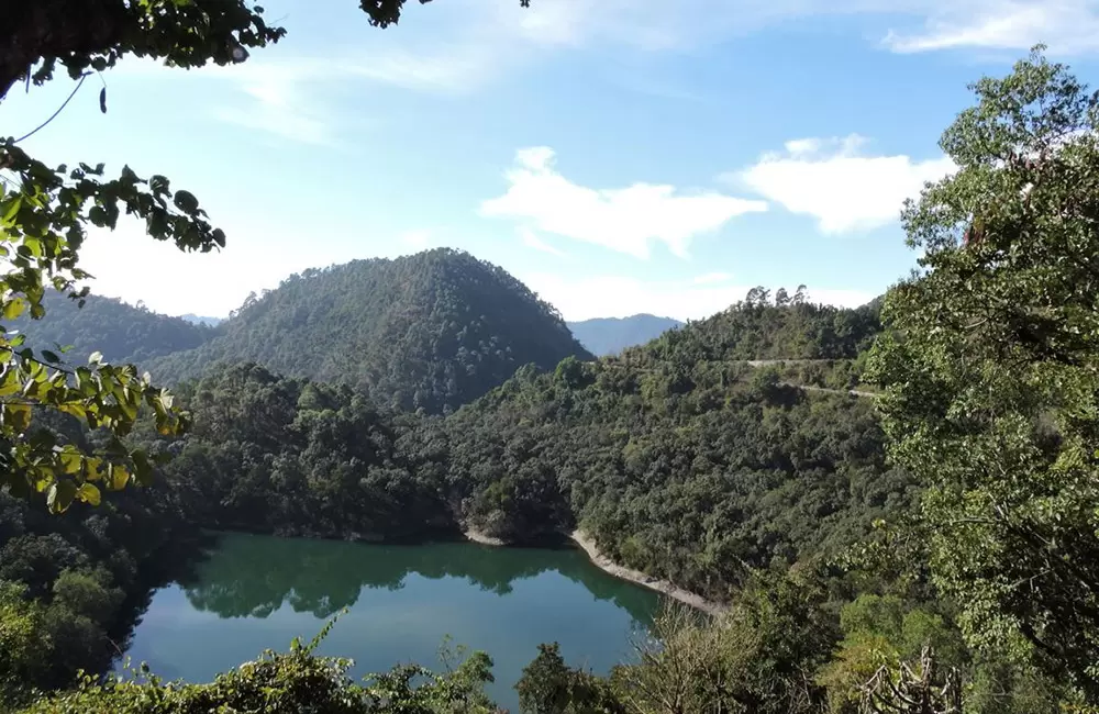 Sattal lake at Lower Himalayan Range near Bhimtal, a town of the Nainital district in Uttarakhand,. Pic: Sagar Balmiki 