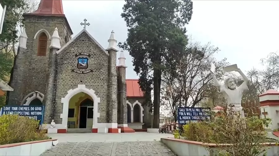 St Francis Catholic Church Nainital. Pic: 