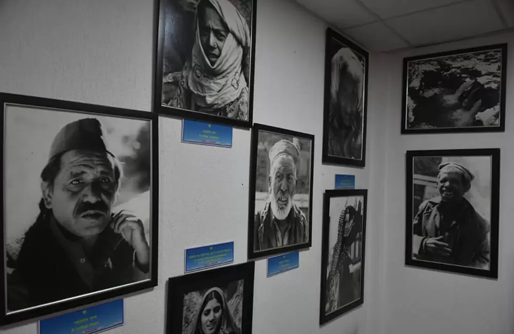 Locals in Pictures in Art Gallery in Gangotri. Pic: Uttarakhand Tourism