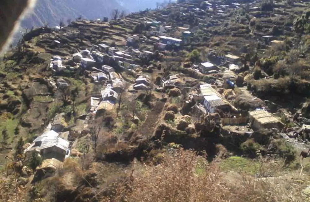 Thaing Village Joshimath, On the way to Chanap valley. Pic: Mohan Negi/facebook