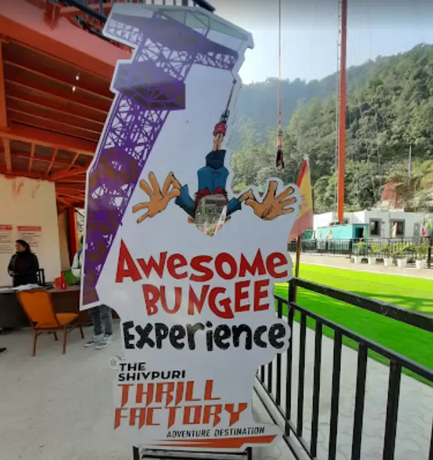 Bungee Jump in Shivpuri. Pic: 