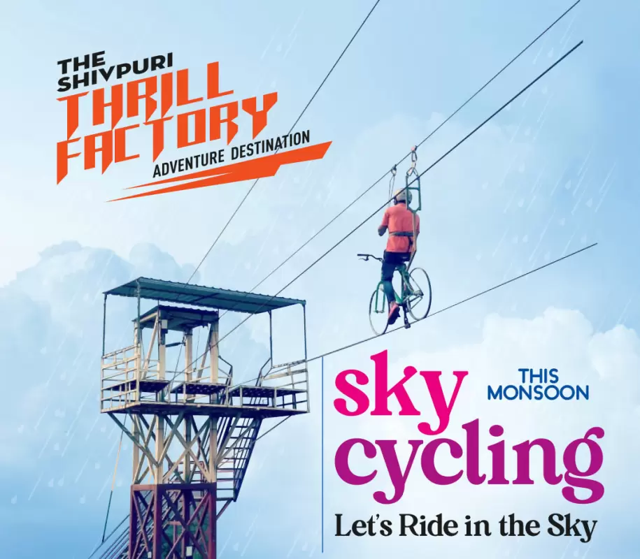 Sky Cycling at Thrill Factory. Pic: 