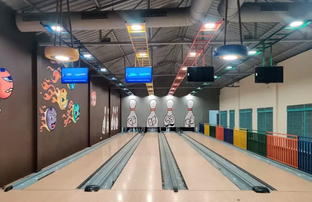 Bowling at Thrill Factory. Pic: 