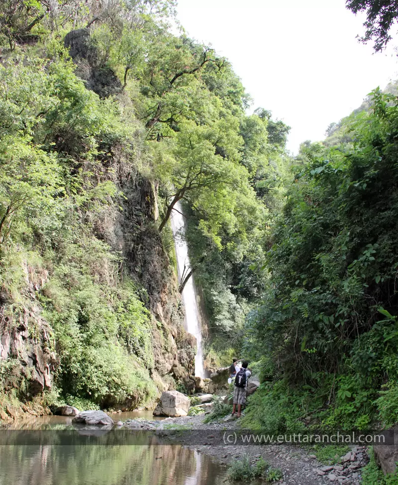 Tough pathway just before waterfall. Pic: 