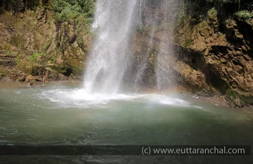 Pond with small rainbow formation. Pic: 