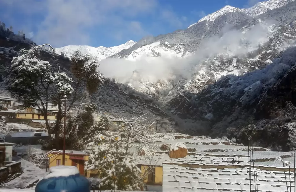 Urgam Valley after snowfall. Pic: 