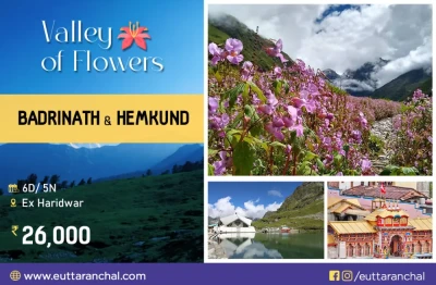 Valley of Flowers Budget Tour with Badrinath ex-Haridwar