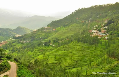 Views from Almora after rainfall (during monsoons)