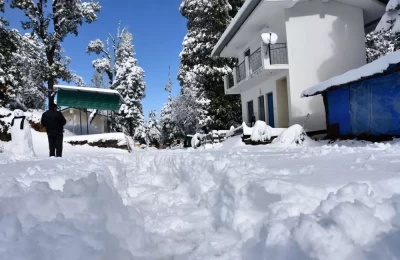 Aries campus after fresh snowfall