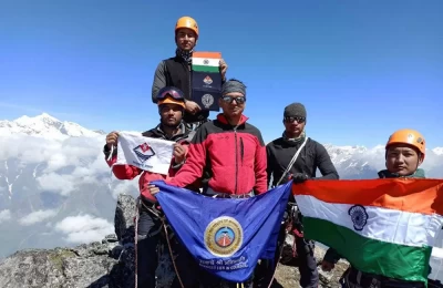 First Ascent on Harsil Horns led by climbers of NIM Team