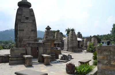 Group of temples and monuments at Baijnath, Uttarakhand. 