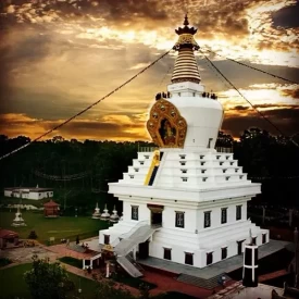 A beautiful view of Buddha temple, Dehradun