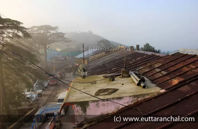 View of Chakrata Market from Terrace