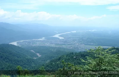View of Rishikesh from Chamba Road