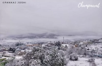 Champawat after snowfall