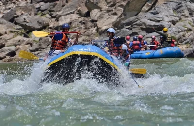 River rafting at Saryu River in Champawat District of Kumaun(Uttarakhand)