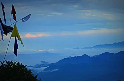 spectacular view of Himalayas from Chandrashila temple