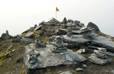 Cairns on Chandrashila Peak