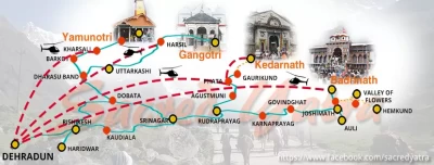 Char Dham Yatra Route Map