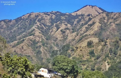 Charek Danda in the backdrop on top